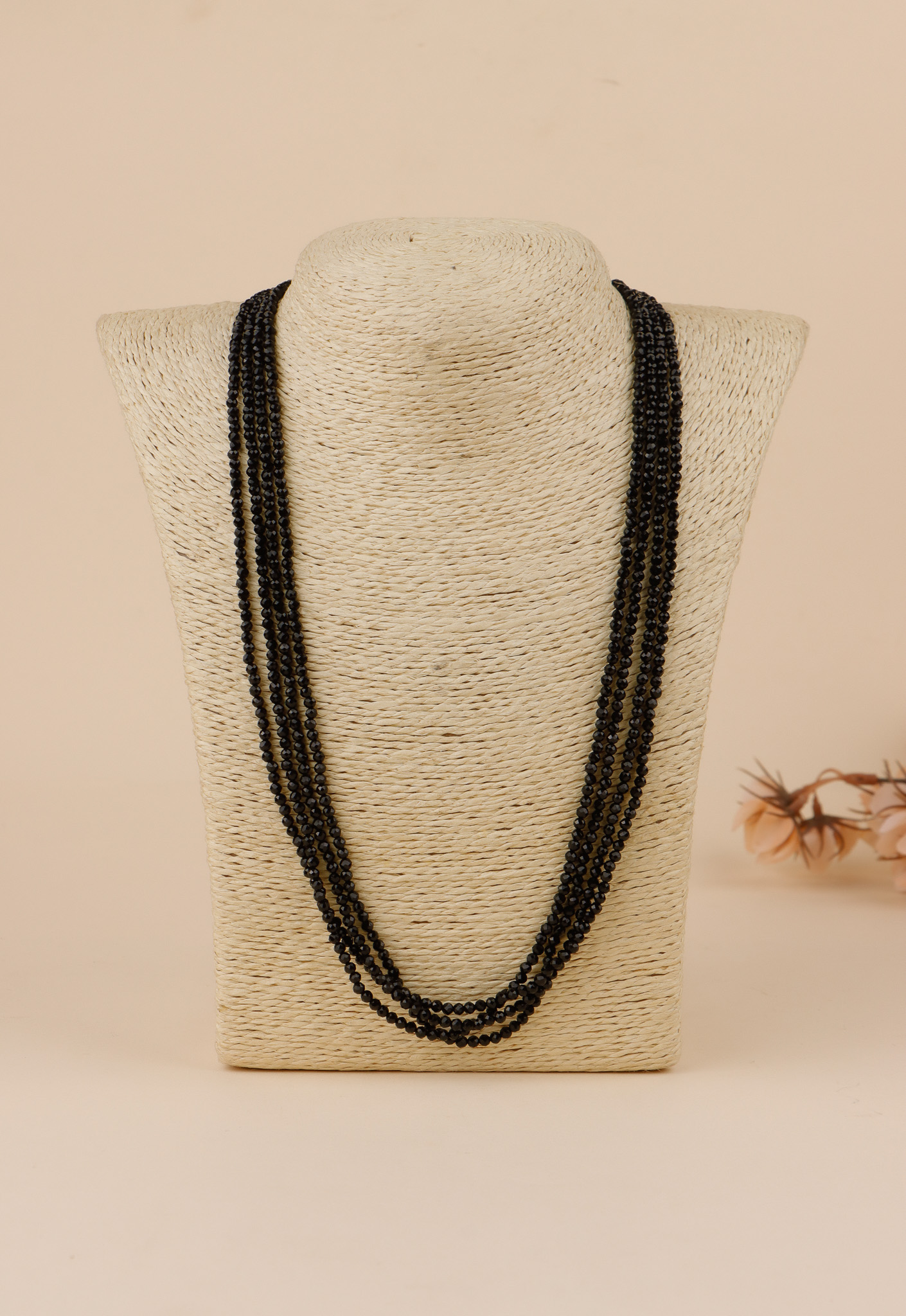 Black Multi strand Necklace - The Rug Shop