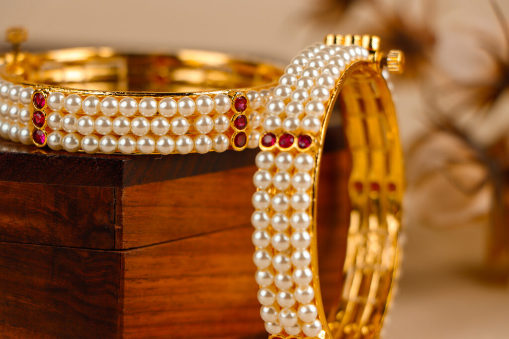 Bangles Designs Pearl Gold Bangles With Price Gold Plated